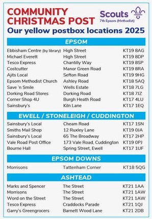 Community Christmas Post Box Locations